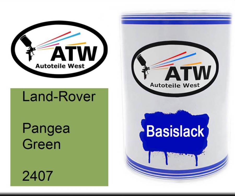 Land-Rover, Pangea Green, 2407: 500ml Lackdose, von ATW Autoteile West.